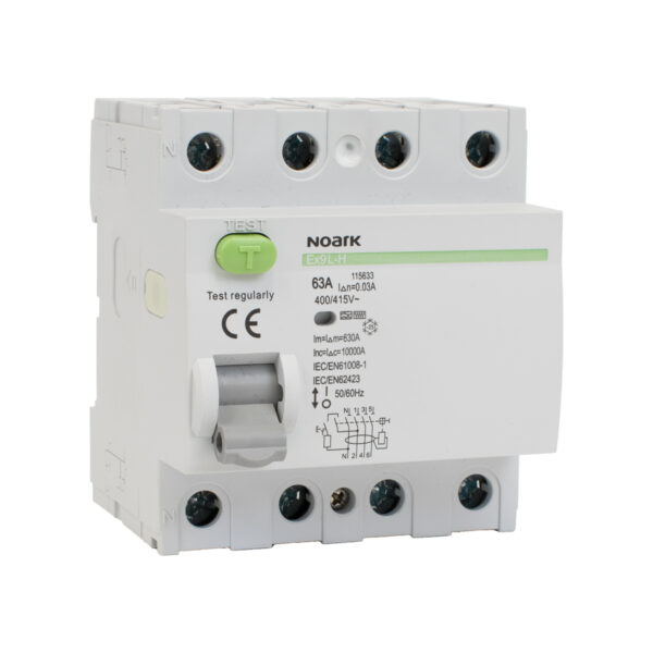 Diferential Noark Ex9L-H 4P 40A F 30mA, 40 A, 10 kA, 4P, 115632