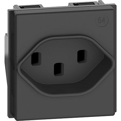 Priza standard Elvetian 2P+E 16 A 250 V 2 module Bticino KG4164T23