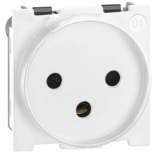 Priza standard Israelian 2 P+E 10/16 A 250 Va.c. 2 module Bticino KW4183