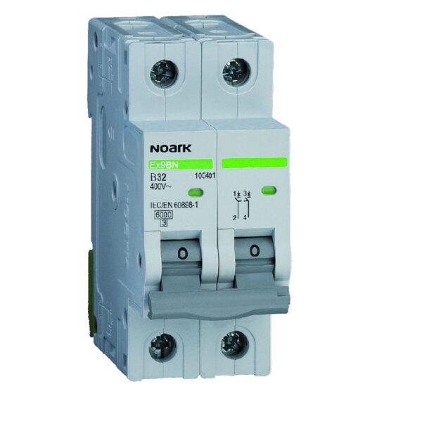 Siguranta automata Noark Ex9BN 2P C40, curba C, 40 A, 6 kA, 2P, 100132