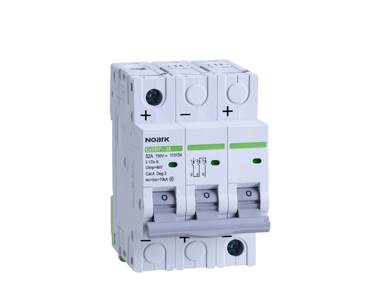 Siguranta automata Noark Ex9BP-JX(+) 3P K2, 2 A, 10 kA, 3P, 110146
