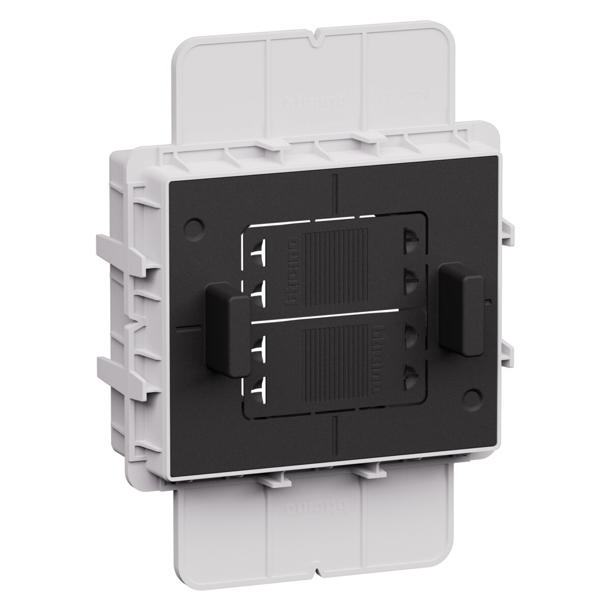 Suport pentru doza 2 module montaj rigips la fata Bticino PB502NNF Suport pentru doza 2 module montaj rigips la fata Bticino PB502NNF
